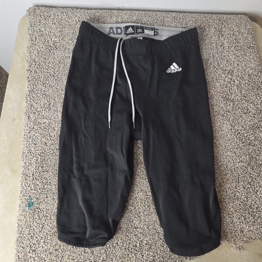 Adidas Youth‎ 2XL Football Girdle Pants Black Padded Athletic Compression Shorts